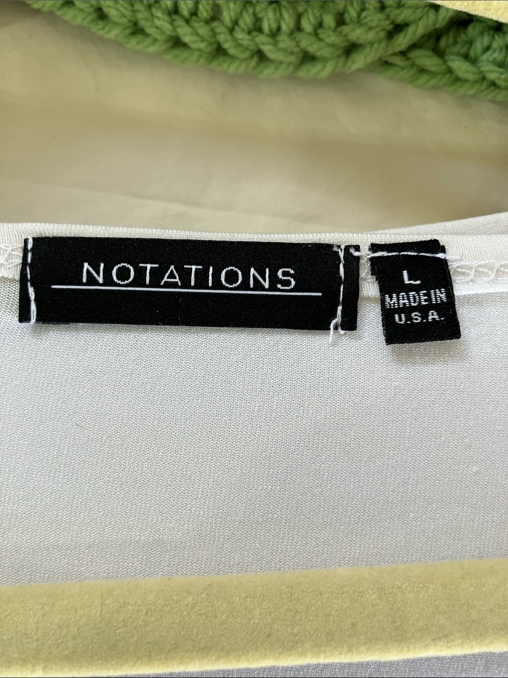 NOTATIONS White Top bundle of 2